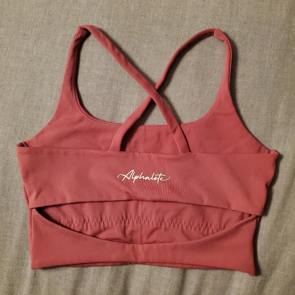 Alphalete surface altitude bra top